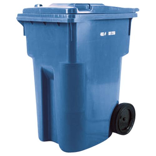 Bac roulant bleu 240 L avec roues de 8" Master Cart - Quincaillerie G.H. Berger