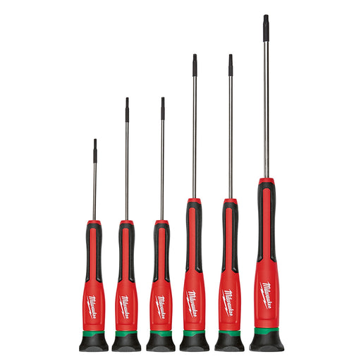 Ens. 6 tournevis de précision Torx Milwaukee - Quincaillerie G.H. Berger