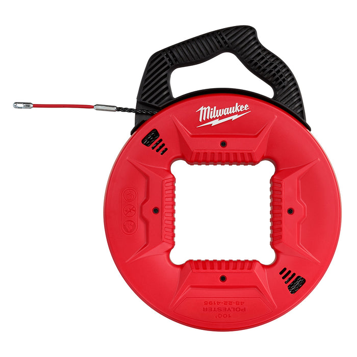 Ruban de tirage 100', en polyester avec embout en métal flexible Milwaukee - Quincaillerie G.H. Berger
