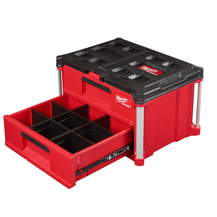 Coffre à outils PACKOUT™ à 2 tiroirs Milwaukee - Quincaillerie G.H. Berger