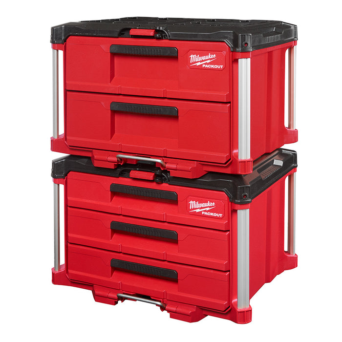 Coffre à outils PACKOUT™ à 2 tiroirs Milwaukee - Quincaillerie G.H. Berger