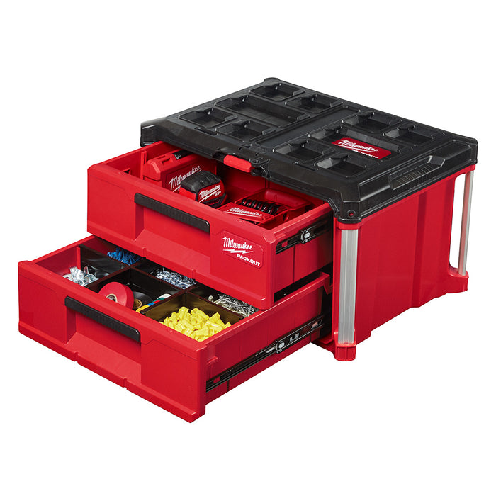 Coffre à outils PACKOUT™ à 2 tiroirs Milwaukee - Quincaillerie G.H. Berger
