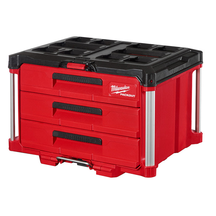 Coffre à outils PACKOUT™ à 3 tiroirs Milwaukee - Quincaillerie G.H. Berger