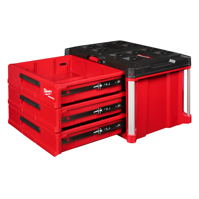Coffre à outils PACKOUT™ à 3 tiroirs Milwaukee - Quincaillerie G.H. Berger