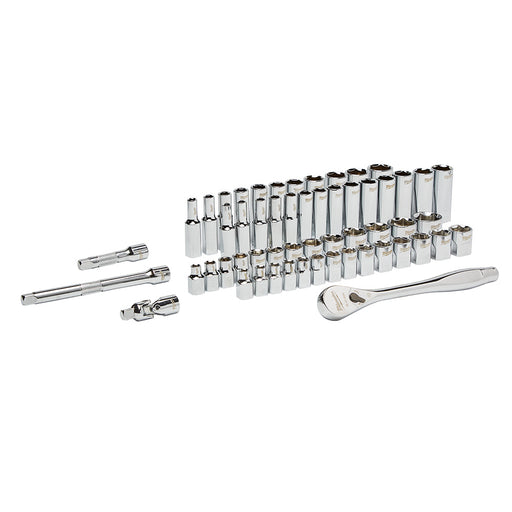 Ens. Rochet 3/8" avec 56 mcx (SAE/Métrique) Milwaukee - Quincaillerie G.H. Berger