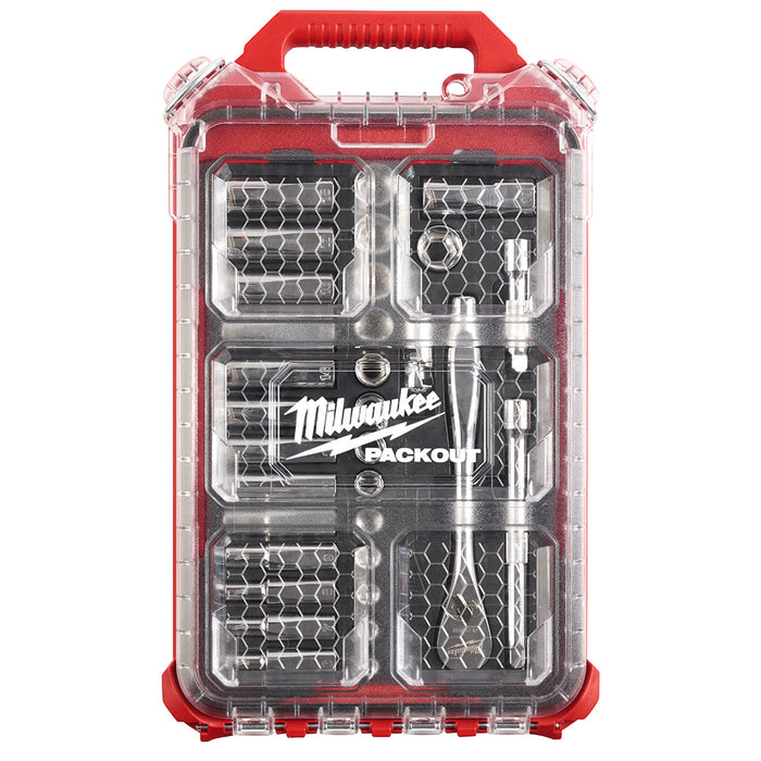 Ens. Rochet 3/8" avec 32 mcx (Métrique) PACKOUT™ Milwaukee - Quincaillerie G.H. Berger