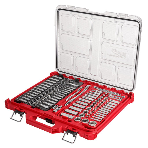 Ens. Rochets 1/4" et 3/8" avec 106 morceaux (SAE/Métrique) PACKOUT™ Milwaukee - Quincaillerie G.H. Berger
