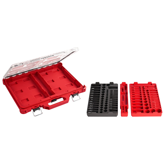 Ens. Rochets 1/4" et 3/8" avec 106 morceaux (SAE/Métrique) PACKOUT™ Milwaukee - Quincaillerie G.H. Berger