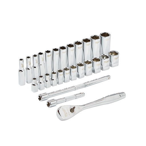 Ens. Rochet 1/4" avec 28 mcx (Métrique) Milwaukee - Quincaillerie G.H. Berger