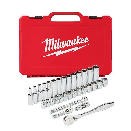 Ens. Rochet 3/8" avec 32 mcx (Métrique) Milwaukee - Quincaillerie G.H. Berger