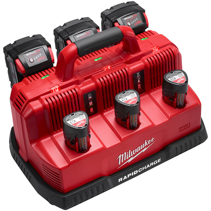 Chargeur rapide 6-batteries (3x M18™ / 3x M12™) Milwaukee - Quincaillerie G.H. Berger