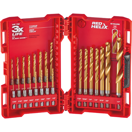 Ens. 23 mcx forets au titane SHOCKWAVE™ Milwaukee - Quincaillerie G.H. Berger