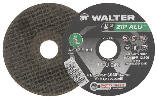 Meule à tronçonner ZIP ALU™, pour aluminium [4-1/2"x3/64"x7/8"] - Quincaillerie G.H. Berger