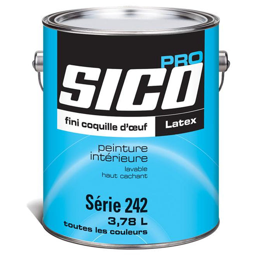 Peinture intérieure latex base - Pro - Coquille œuf - 3,78L SICO - Quincaillerie G.H. Berger