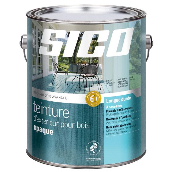 Teinture d'extérieur opaque à à base d'eau pour le bois formule avancée - Base neutre - 946 mL SICO - Quincaillerie G.H. Berger
