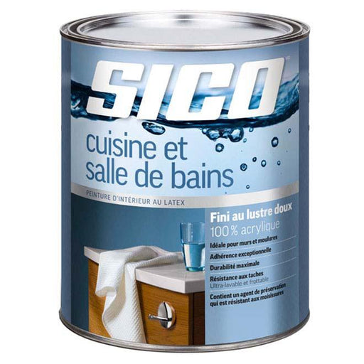 Peinture cuisine/salle de bain au latex - - 946ml SICO - Quincaillerie G.H. Berger