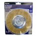 Brosse circulaire, fil laiton rugueux 6" ROK - Quincaillerie G.H. Berger