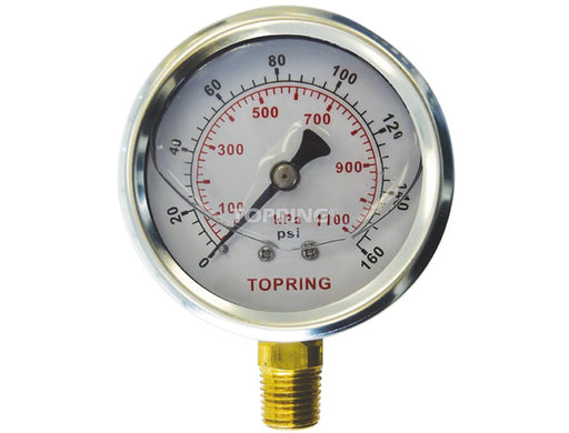 Manomètre 2-1/2", 1/4NPT 0-160psi - Quincaillerie G.H. Berger