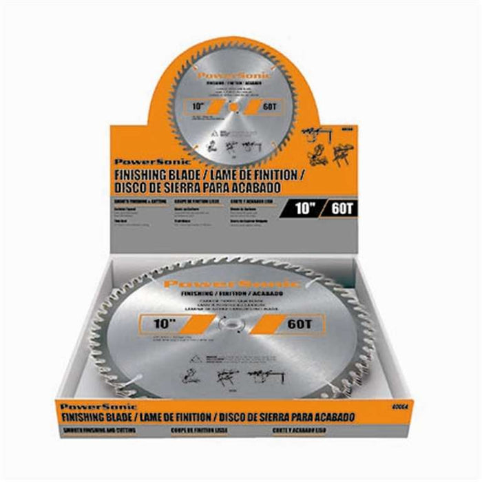 Lame de finition 10" x 60 dents Powersonic - Quincaillerie G.H. Berger