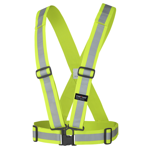 Bretelle de sécurité ajustable jaune haute-visibilité Pioneer - Quincaillerie G.H. Berger