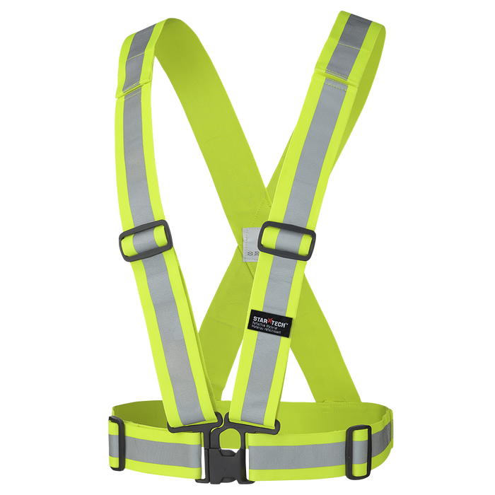 Bretelle de sécurité ajustable jaune haute-visibilité Pioneer - Quincaillerie G.H. Berger