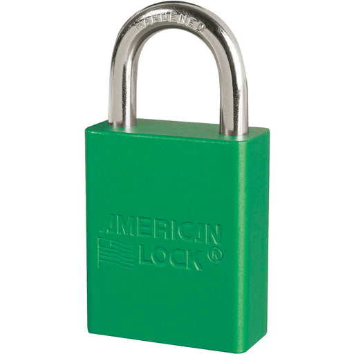 Cadenas de sécurité en aluminium Vert AMERICAN LOCK - Quincaillerie G.H. Berger