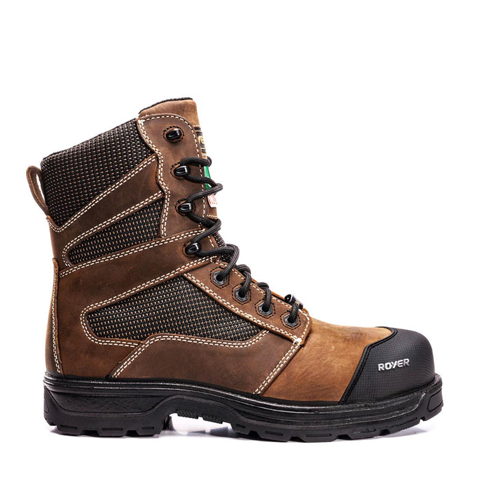 Botte de sécurité 8'' Agility sans métal -Brun Royer - Quincaillerie G.H. Berger