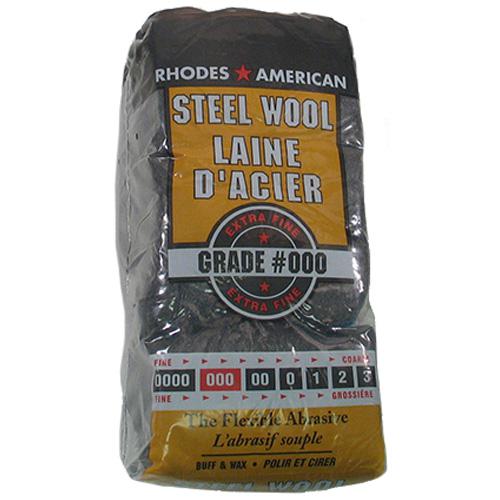 Laine d'acier grade extra fin - calbibre #000 RHODES AMERICAN - Quincaillerie G.H. Berger