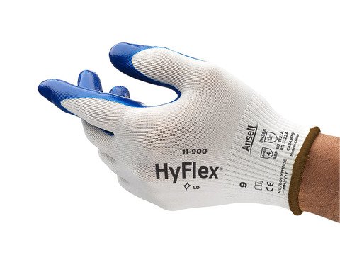 Gants oléofuges HyFlex® en nylon cal. 13, enduits de nitrile Ansell - Quincaillerie G.H. Berger
