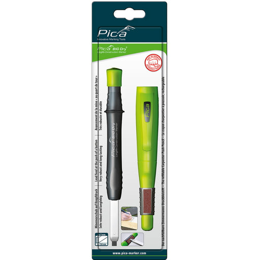 Crayon de charpentier à poussoir BIG Dry® - sur carte - Quincaillerie G.H. Berger