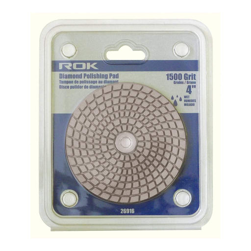 Tampon à polir diamanté 4" à grain 1500 ROK - Quincaillerie G.H. Berger