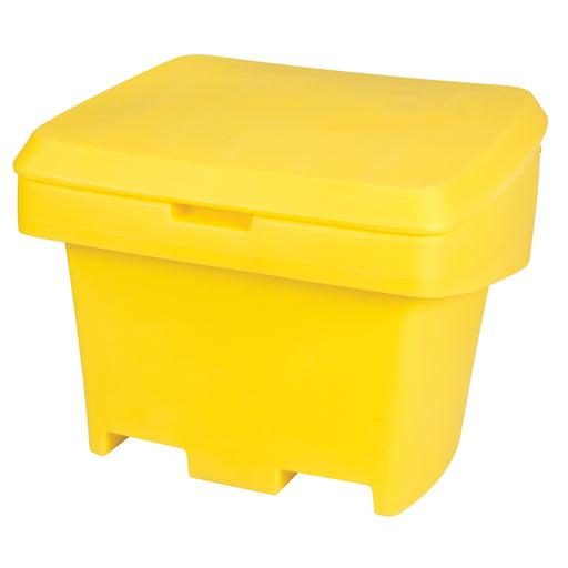 Conteneur robuste jaune, pour sel et sable. TECHSTAR - Quincaillerie G.H. Berger