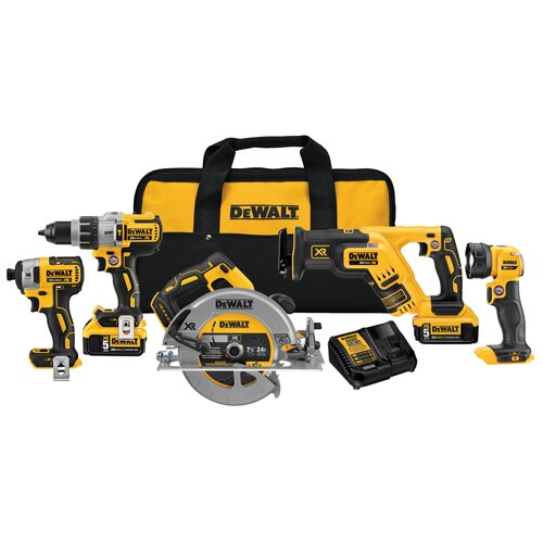 Ens. 5 outils DEWALT® 20V MAX* XR® avec 2 batteries 5.0Ah - Quincaillerie G.H. Berger