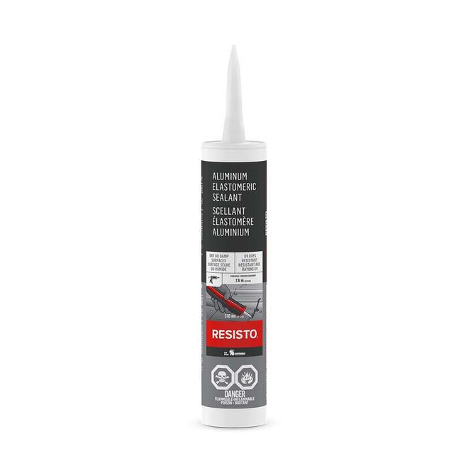 Scellant élastomère aluminium - 310 mL Resisto - Quincaillerie G.H. Berger