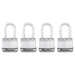 Paquet de 4 cadenas à clé laminé, 1 3/4", acier Master Lock - Quincaillerie G.H. Berger