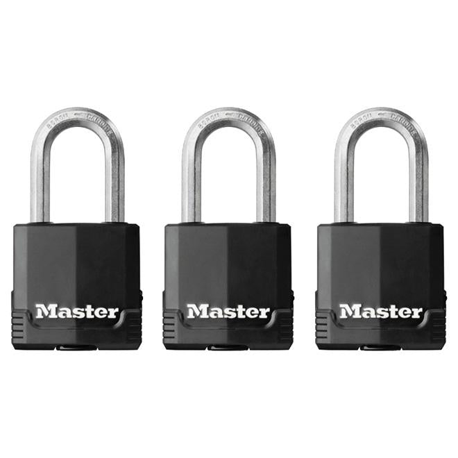 Cadenas à clé 1 3/4" en  paquet de 3 Master Lock - Quincaillerie G.H. Berger