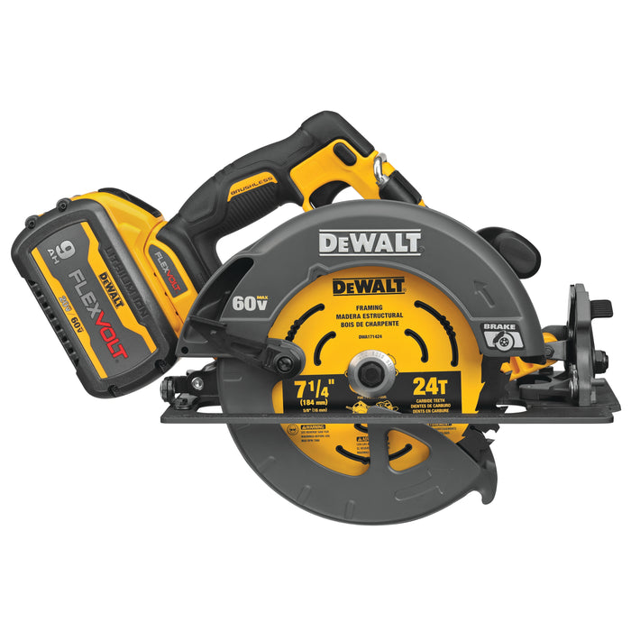 Ens. Scie circulaire FLEXVOLT(mc) 60V MAX 7-1/4" - Quincaillerie G.H. Berger