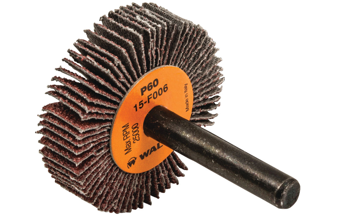 Roue à feuillets COOLCUT™, arbre 1/4" (1-1/2"x3/8"), à grain 60 - Quincaillerie G.H. Berger