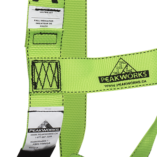 Harnais de base (1D, classe A) Peakworks - Quincaillerie G.H. Berger