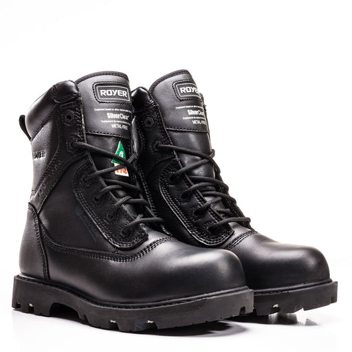 Botte de sécurité 8'' avec fermeture éclair - Noir Royer - Quincaillerie G.H. Berger