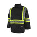 Manteau imperméable haute-visibilité, en Endura 600D/PVC, Noir 10-4 JOB - Quincaillerie G.H. Berger