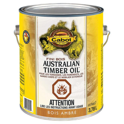 Huile australienne pour le bois -  Bois ambré - 3.43 L Cabot - Quincaillerie G.H. Berger