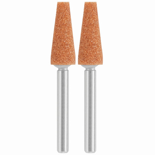 Pierre d'affûtage conique 1/4" [Oxyde d'aluminium] (2/pqt.) - Quincaillerie G.H. Berger