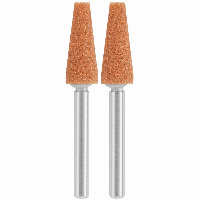 Pierre d'affûtage conique 1/4" [Oxyde d'aluminium] (2/pqt.) - Quincaillerie G.H. Berger