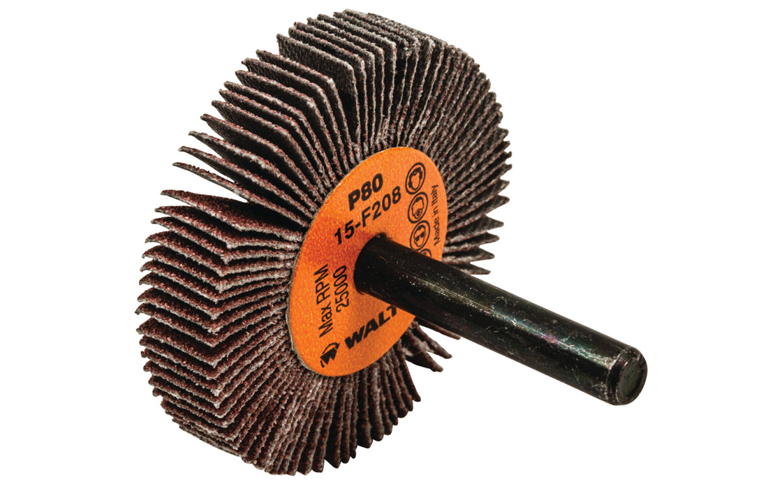 Roue à feuillets COOLCUT™, arbre 1/4" (2"x3/8"), à grain 80 - Quincaillerie G.H. Berger