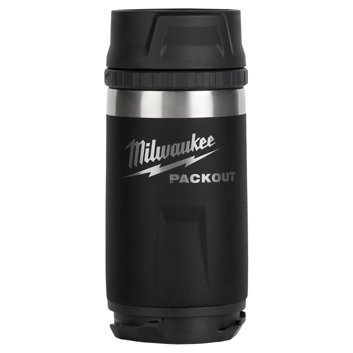 Bouteille isotherme avec couvercle à bec 12oz PACKOUT - Noir - Milwaukee - Quincaillerie G.H. Berger