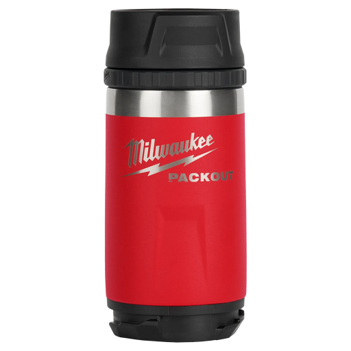 Bouteille isotherme avec couvercle à bec 12oz PACKOUT - Rouge - Milwaukee - Quincaillerie G.H. Berger