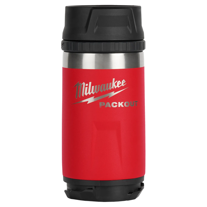Bouteille isotherme avec couvercle à bec 12oz PACKOUT - Rouge - Milwaukee - Quincaillerie G.H. Berger