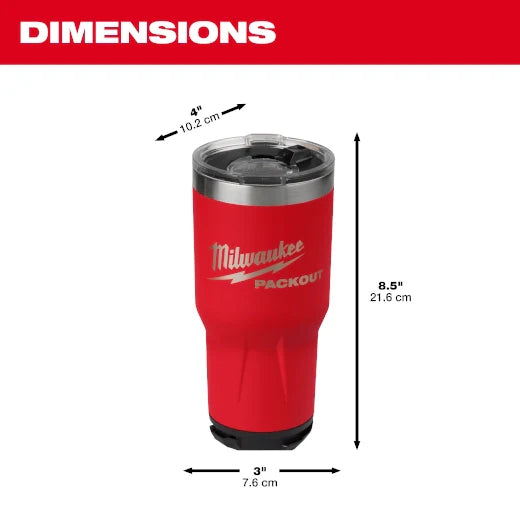 Tasse isotherme 30 oz Packout - Rouge - Milwaukee - Quincaillerie G.H. Berger