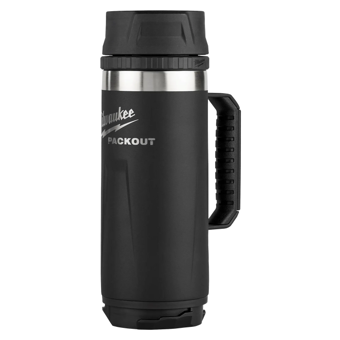 Tasse isotherme avec couvercle à bec 18oz PACKOUT - Noir - Milwaukee - Quincaillerie G.H. Berger